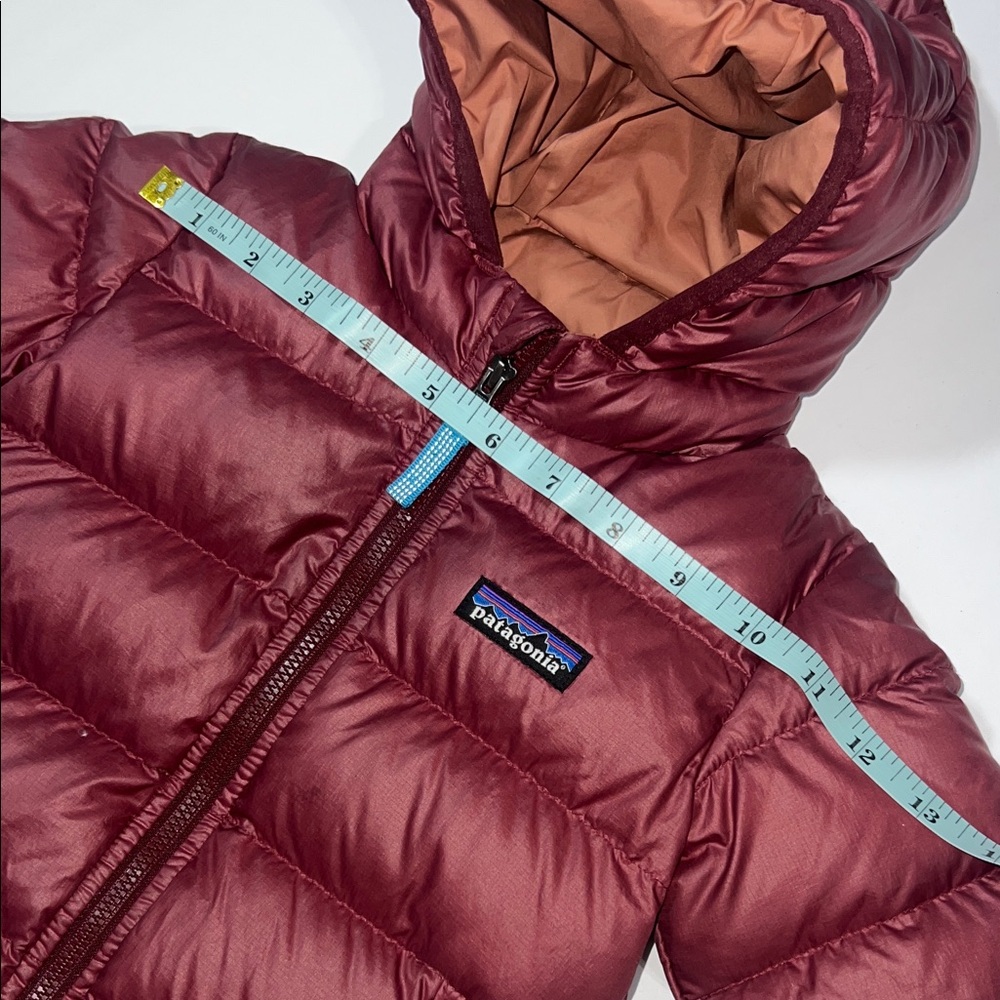 Baby Patagonia Maroon Hooded Puffer Jacket - Picture 8 of 10